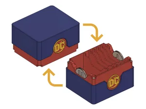 Compact DC Deck Building Game Case