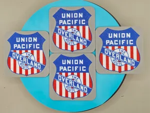 Union Pacific RR Overland Rte Coasters