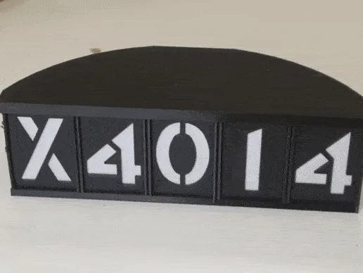NUMBER BOARD OF "UNION PACIFIC" STEAM LOCOMOTIVES