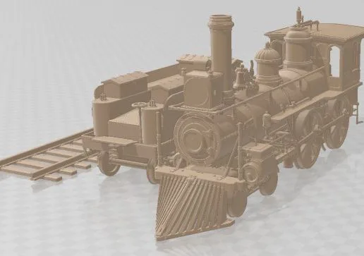 Union Pacific 119 Steam Train 1868 Printable