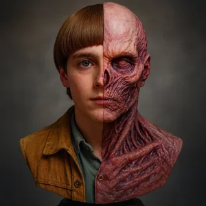The Mind Flayer's Victim - Will & Vecna Split Bust | Stranger Things 3D Model