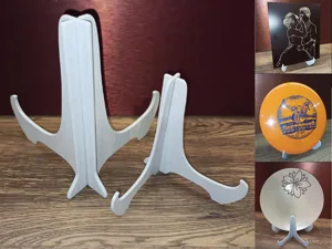 Display stand for plates/pictures/discgolf disc V1