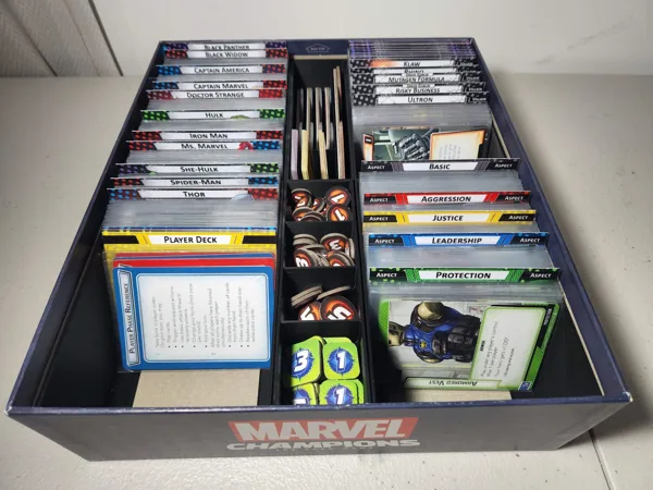 Marvel Champions LCG insert / organizer (sleeved cards)