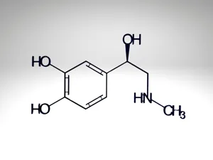 Adrenaline Molecule Structure (Chemistry)
