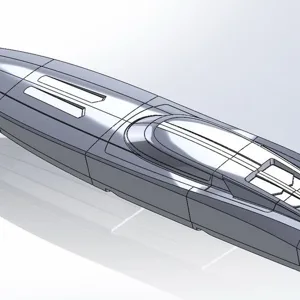 Adrenaline ZRX RC Boat hull 92cm
