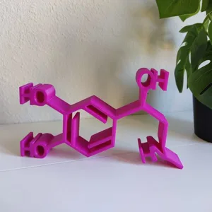 Adrenaline molecule 2D art