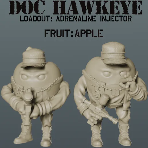 Delta Fruit: Doc Hawkeye Apple Commando Adrenaline Injector Rifle Loadout