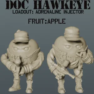 Delta Fruit: Doc Hawkeye Apple Commando Adrenaline Injector Rifle Loadout
