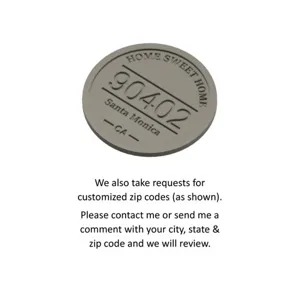 90402 Santa Monica CA Coaster w/Holder (holds 6)