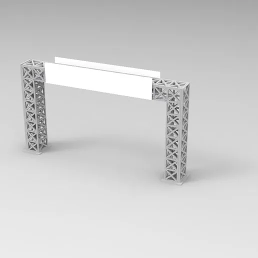 Slot Car Metal Bridge 1/32 Scale – Track Overpass with Advertising Panels