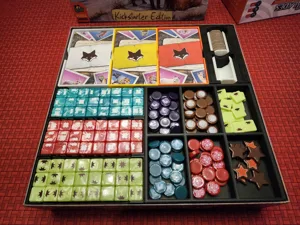The Fox Experiment Board Game Insert - Base game and 5th and 6th player expansion