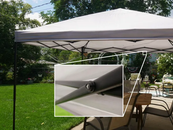 Outdoor canopy nut holder replacement
