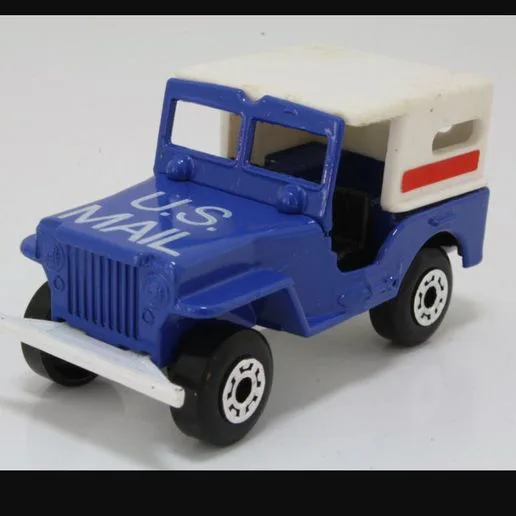 Lesney Matchbox 5g Jeep US Mail Truck Canopy