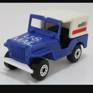 Lesney Matchbox 5g Jeep US Mail Truck Canopy