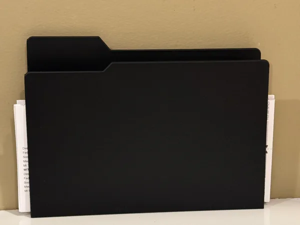 wall mount Manila mail holder | letter organizer