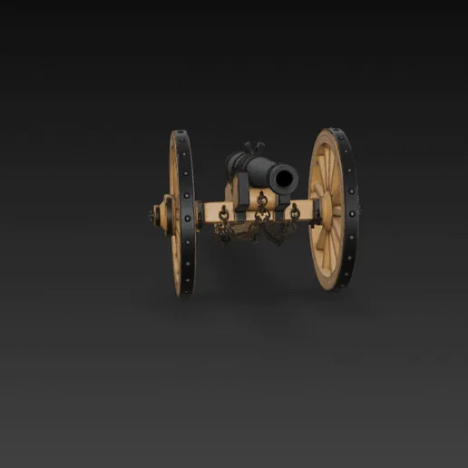 Decorative Louis XIV Cannon Model for Collectors
