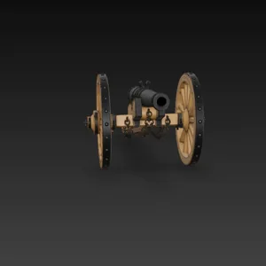 Decorative Louis XIV Cannon Model for Collectors