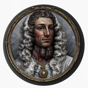 Louis XIV of France medallion pendant