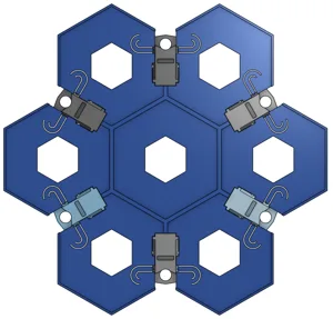 Dorfmat 4.6 - Unofficial interlocking play mat for Dorfromantik: Sakura