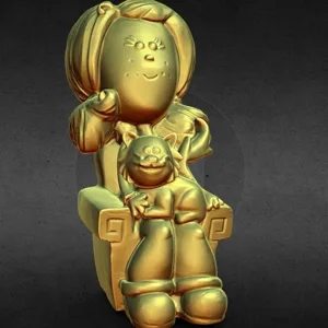 cat lady (crystal and spirit) sitting pose