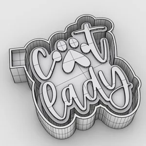 Cat lady - freshie mold