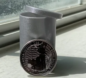 Silver Britannia Container