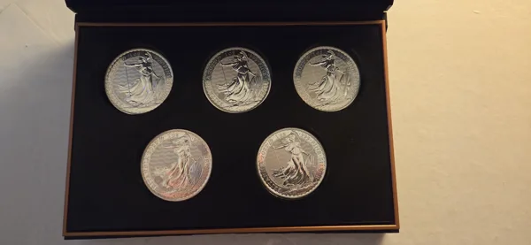 Perth Mint Box – Custom Holder for 1oz Britannia Silver Coins (3D Printed Insert)