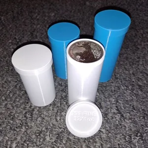 BRITANNIA SILVER BULLION ONE 1 OZ COIN STORAGE TUBES