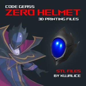 CODE GEASS Zero Helmet Lelouch Vi Britannia - STL Files for 3D printing