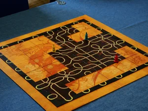 Tsuro boardgame frame with loops (6x6 and 7x7)