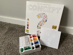 Concept Board Game Organizer and Playable Box