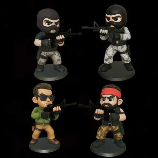 counter strike 1.6 cs half life chibi terrorist X 4