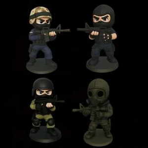 counter strike 1.6 cs half life chibi counter terrorist X 4