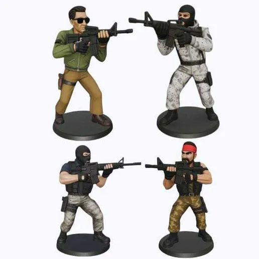 counter strike 1.6 cs half life terrorist x 4 collection