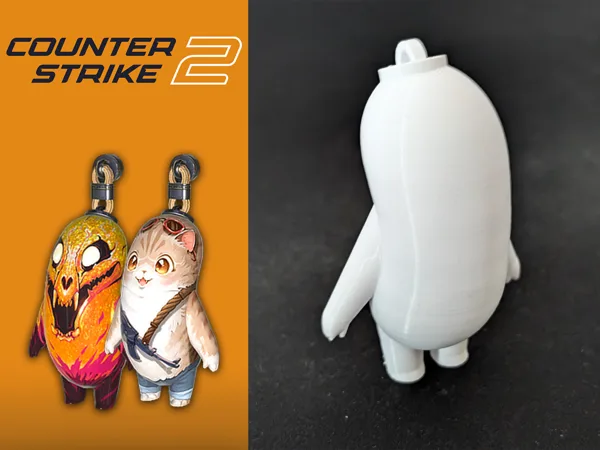 Counter Strike 2 Bean Charm Model