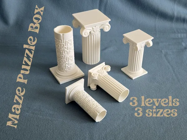 Antike Labyrinth Box XXL – 3 Sizes, 3 Levels