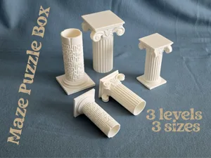Antike Labyrinth Box XXL – 3 Sizes, 3 Levels