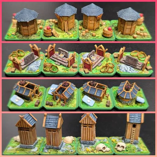 Northgard - building models + first player token