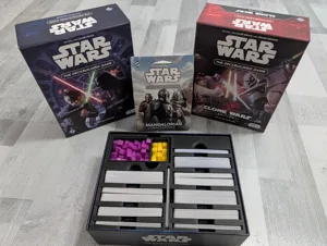 3 in 1  Insert / Organizer for Star Wars: The Deckbuilding Game, Clone Wars Edition & Mandalorian Faction Pack