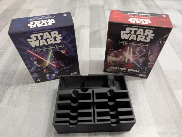 2 in 1  Insert / Organizer for Star Wars: The Deckbuilding Game & Clone Wars Edition