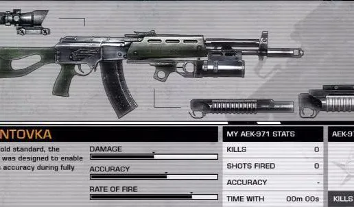 Battlefield: Bad Company 2 Weapon AEK-971