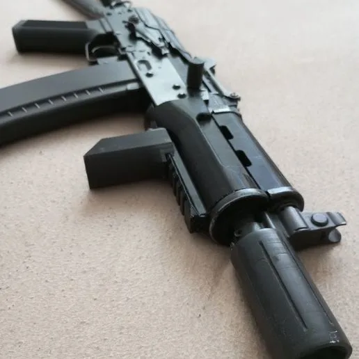 AKs74u  handguard set inspired from BF Bad company 2