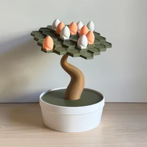 Bonsai | 3D puzzle | Digital Files | 3D bonsai balancing game | 3D digital file | 3D stl file | 3D model STL | book | 3D plant decor game
