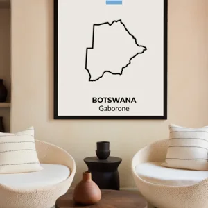 Botswana silhouette