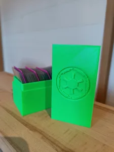 Star Wars Legion Upgrade Cards Box with Imperials Logo on the lid.