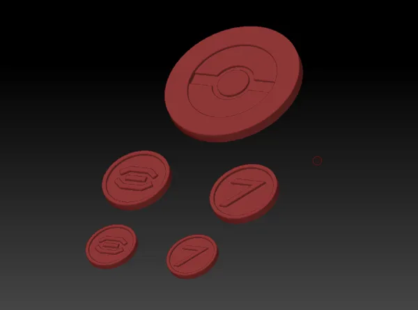 Star Wars Legion POI Tokens and Red and Blue Tokens