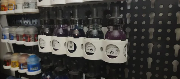 Liquitex and other Inks Holder for Leroy Merlin pegboard
