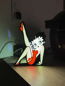 Lamp Light Betty Boop box LED boite lumineuse