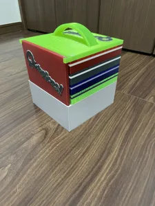 Modified Quarriors Dice Tray base for sleeved cards.