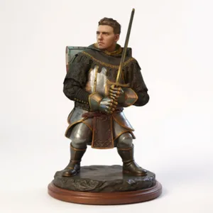 Knight statue inspired by the game Kingdom Come Deliverance